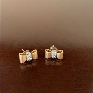 Madewell Gold Bow Earrings